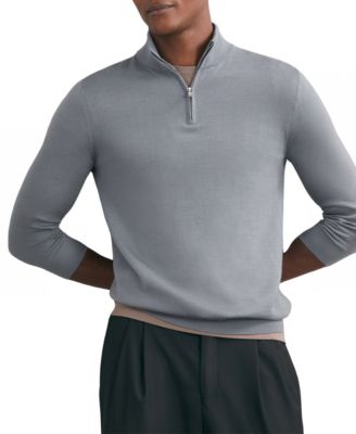 Men's Merino Wool Half-Zip Jumper Sweater