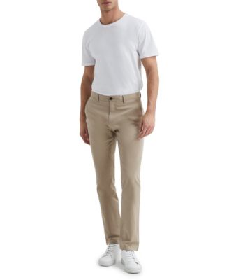 Men's Washed-Cotton Slim-Fit Chinos Pants