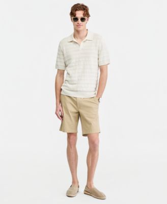 Men's Linen-Blend Polo Shirt