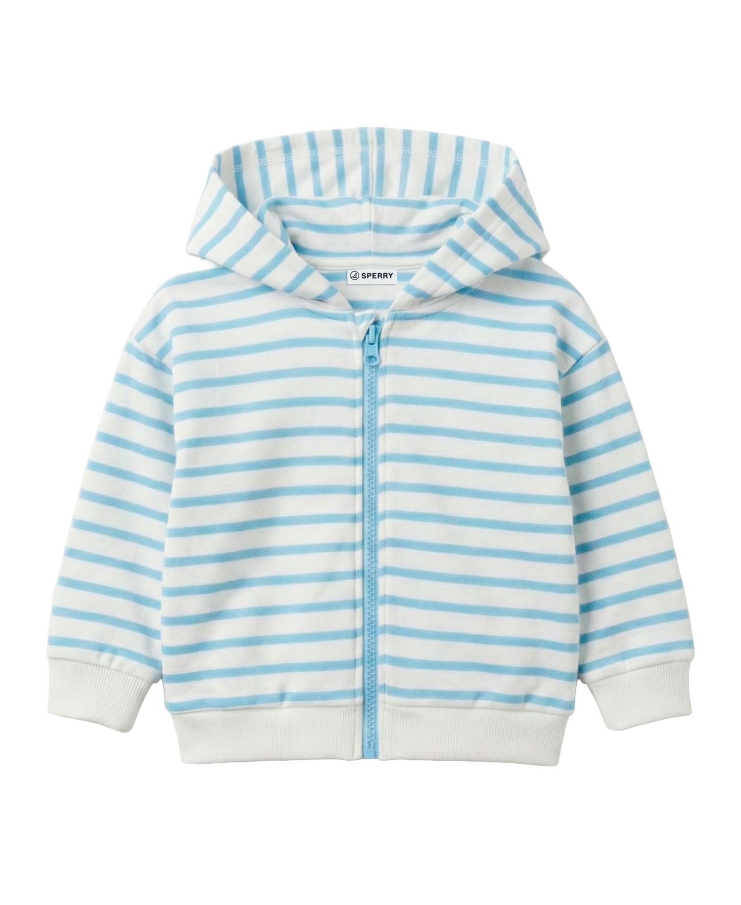 Комплекты Sperry Hooded Jacket, T-Shirt and Jogger Pants, 3-Piece Set для мальчиков-малышей, цвет: Синий / Белый — фото 3