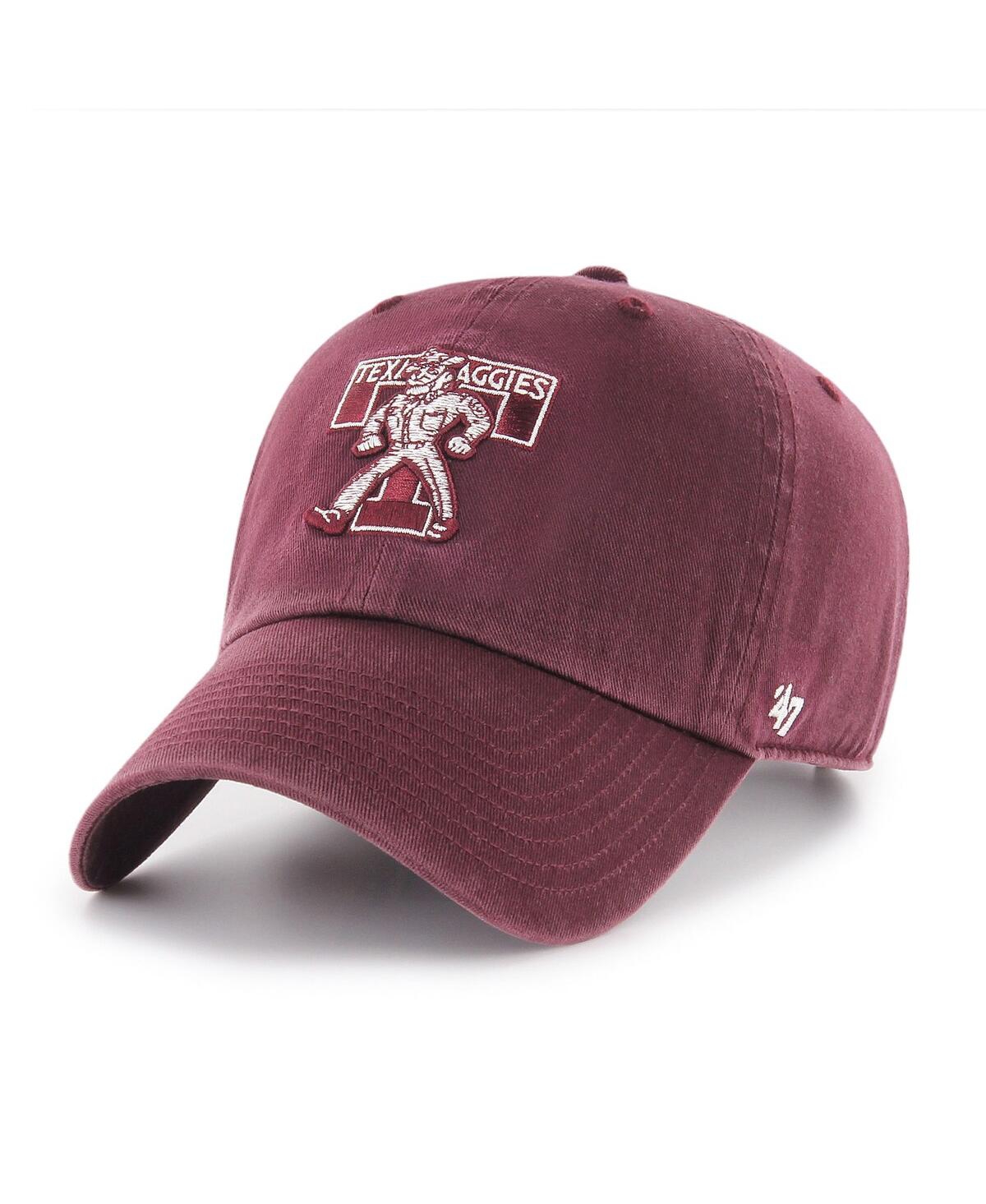 '47 Brand Men's Maroon Texas A M Aggies College Vault Clean Up Adjustable Hat
