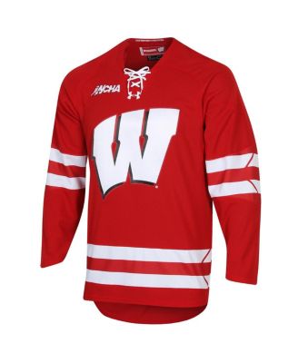 Men's Red Wisconsin Badgers Replica Hockey Jersey