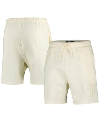 Men's Cream Pittsburgh Pirates Neutral Fleece Shorts