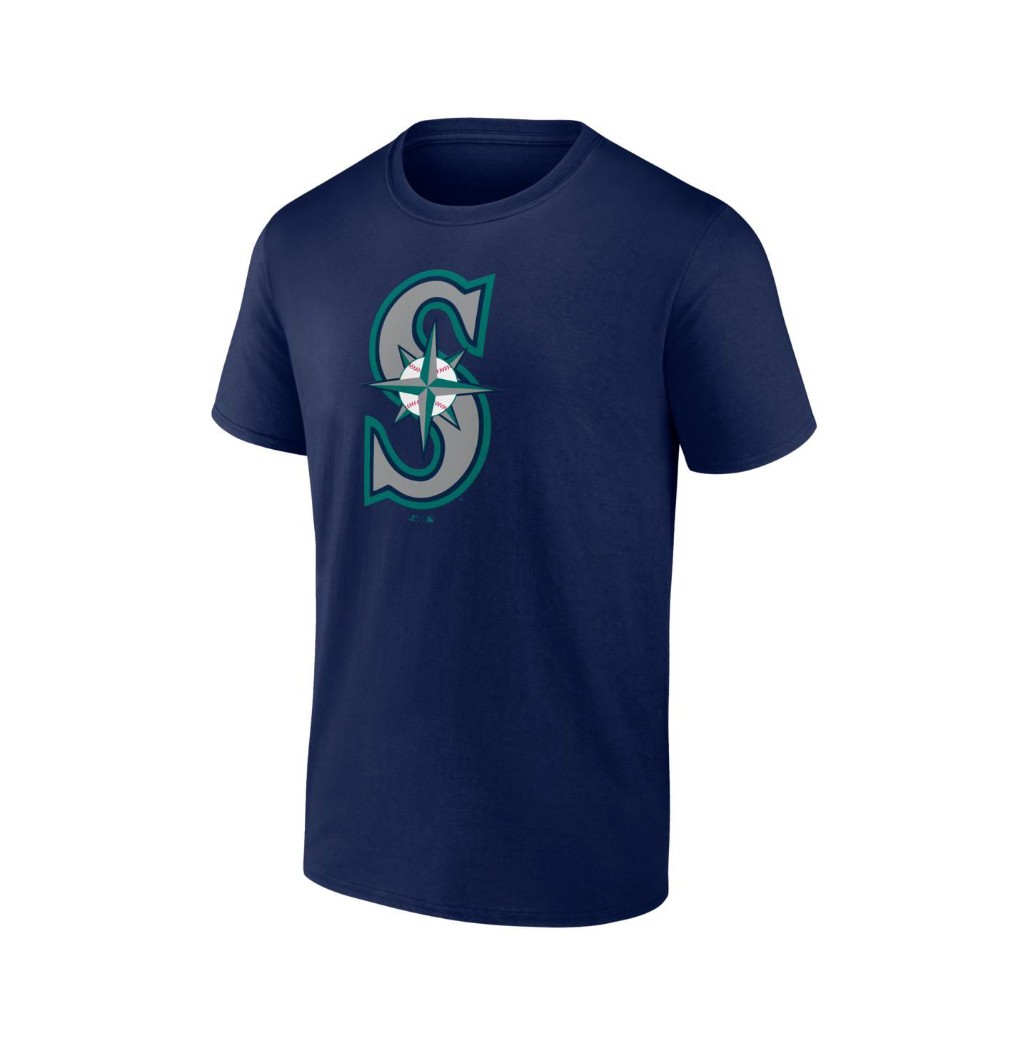 Мужская футболка Logo Athletic Navy Seattle Mariners Logo — фото 2