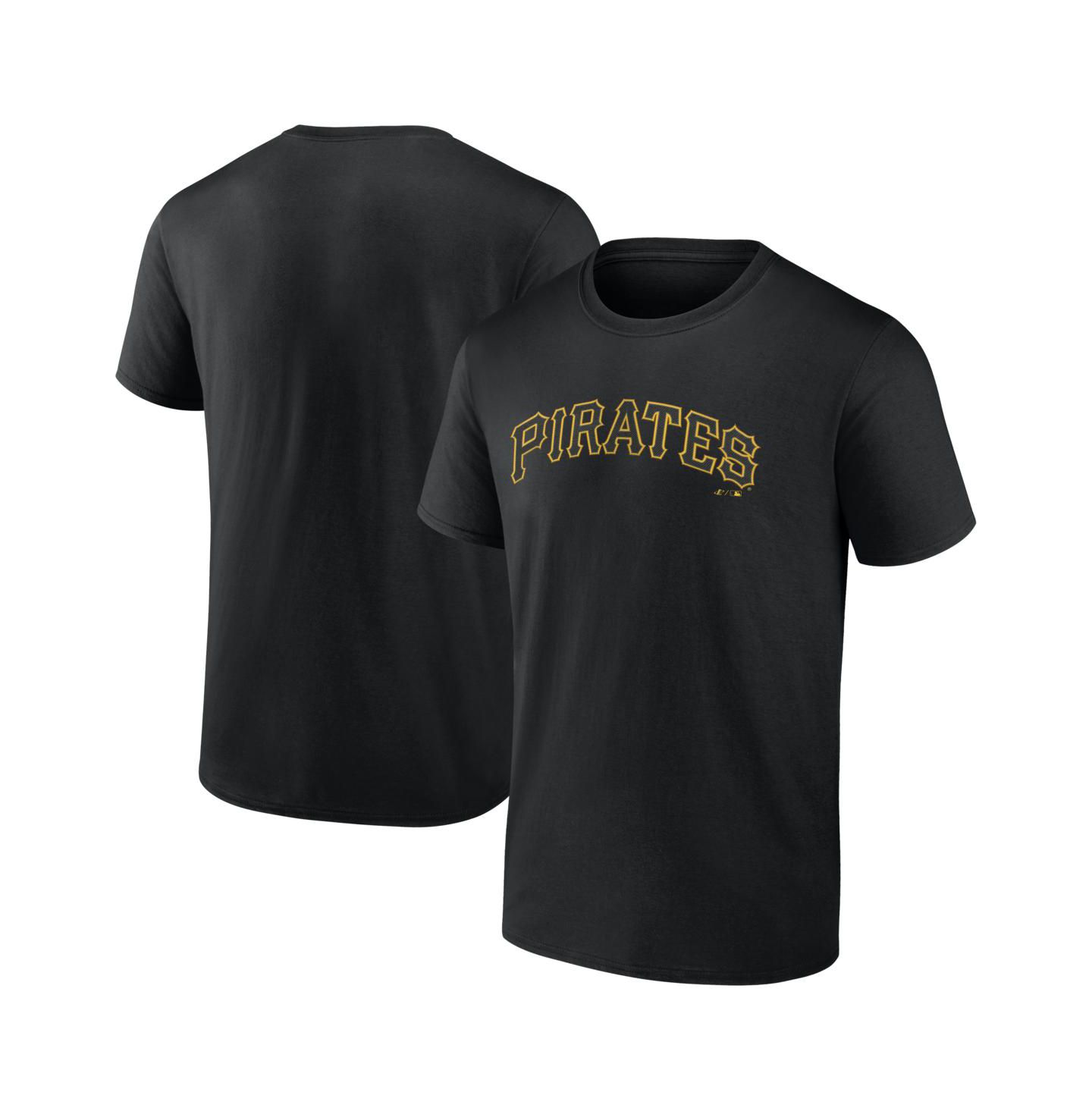 Мужская футболка Logo Athletic Black Pittsburgh Pirates Wordmark — фото 1