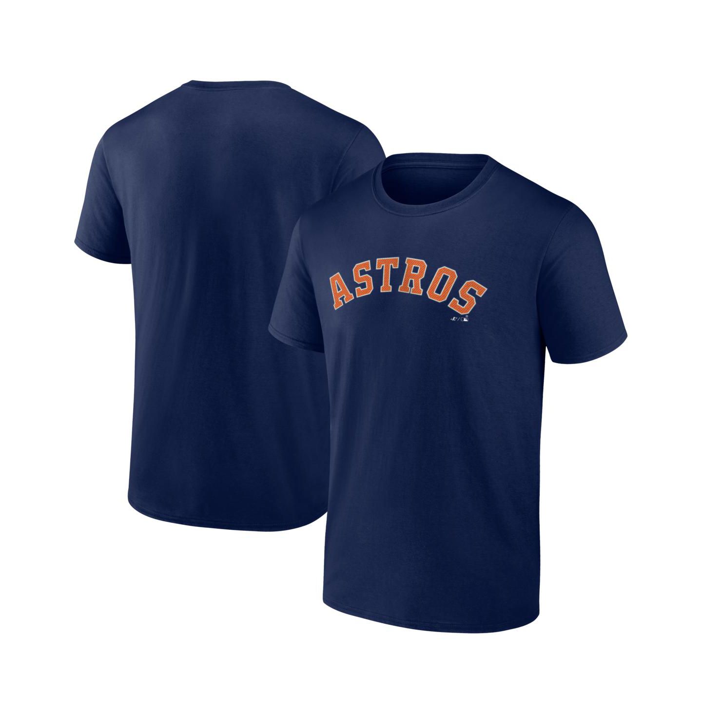 Мужская футболка Logo Athletic Navy Houston Astros Wordmark — фото 1