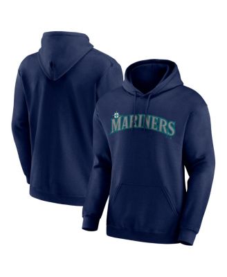 Men's Navy Seattle Mariners Wordmark Hoodie