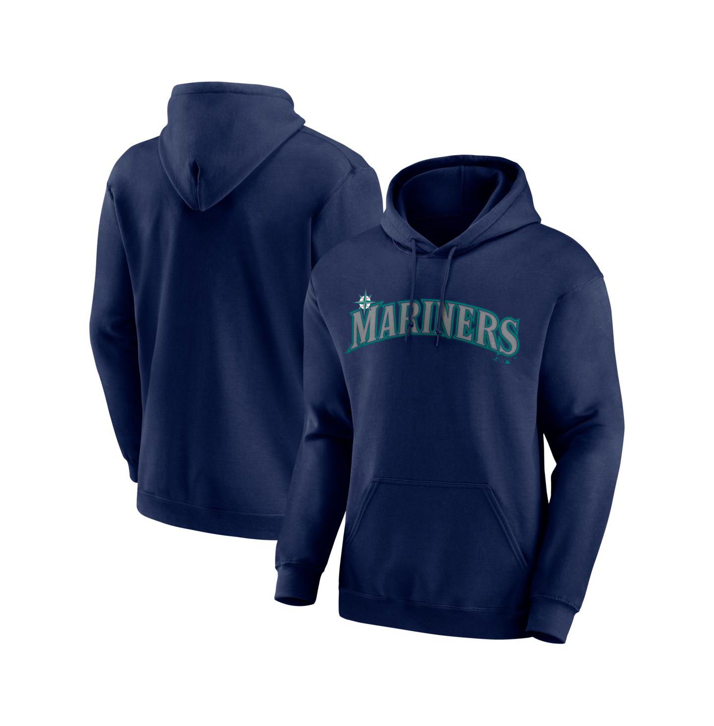 Мужское худи Logo Athletic Navy Seattle Mariners Wordmark — фото 1