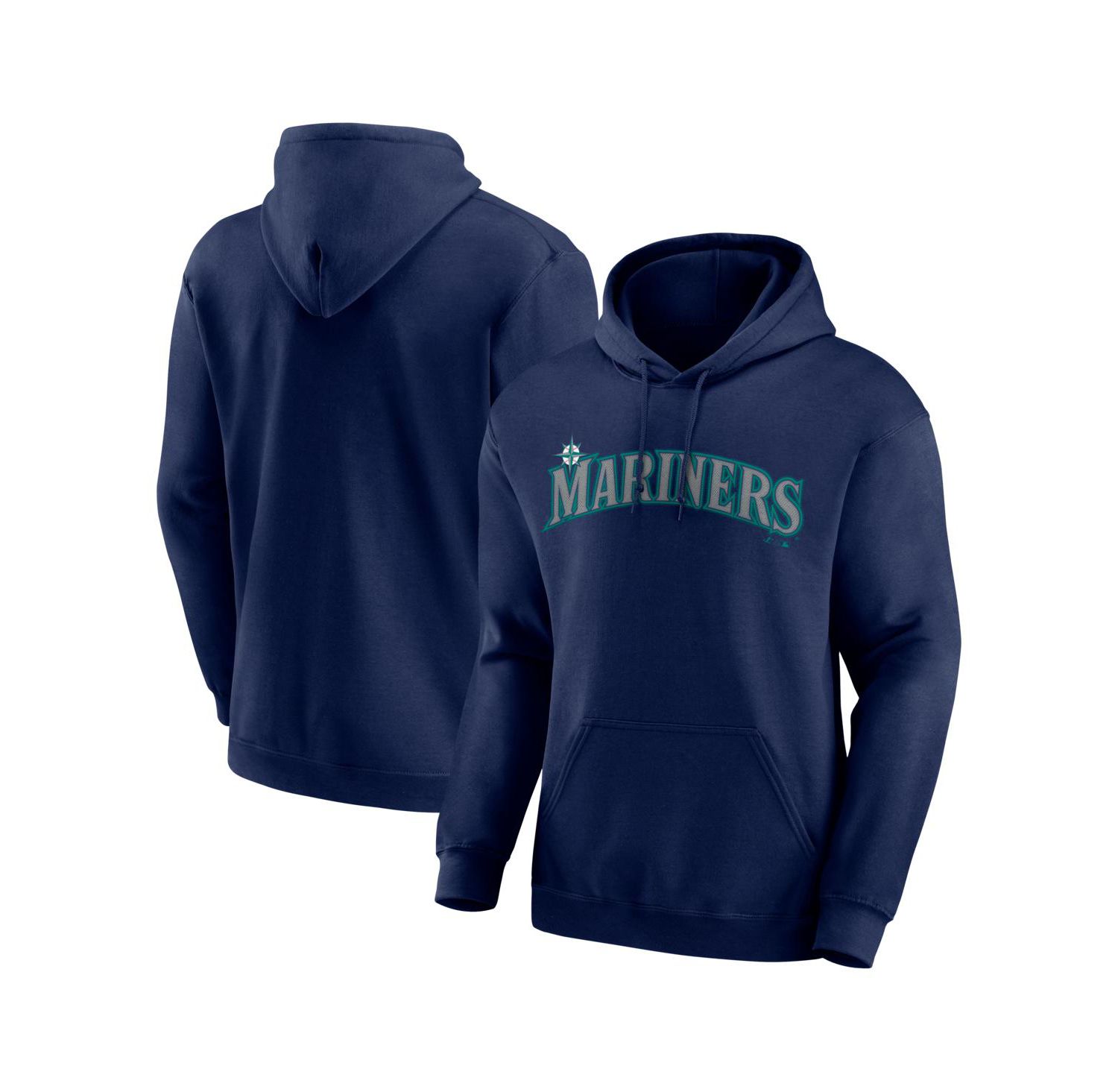 Men's Navy Seattle Mariners Wordmark Hoodie