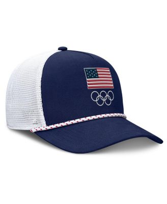 Men's Navy/White Team USA Oath Rope Trucker Adjustable Hat
