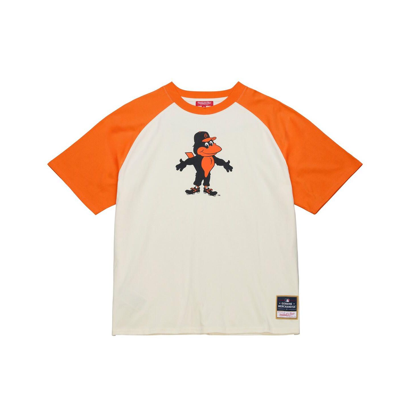 Женская футболка Mitchell & Ness Cream Baltimore Orioles Boyfriend Raglan — фото 2