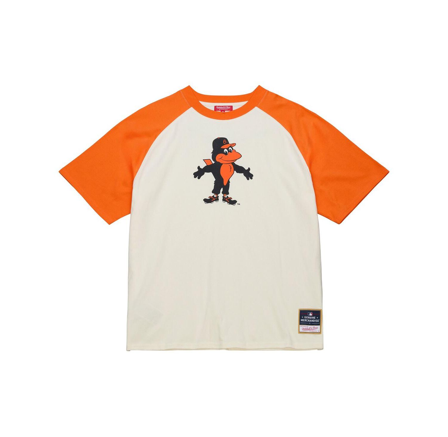 Women's Cream Baltimore Orioles Boyfriend Raglan T-Shirt