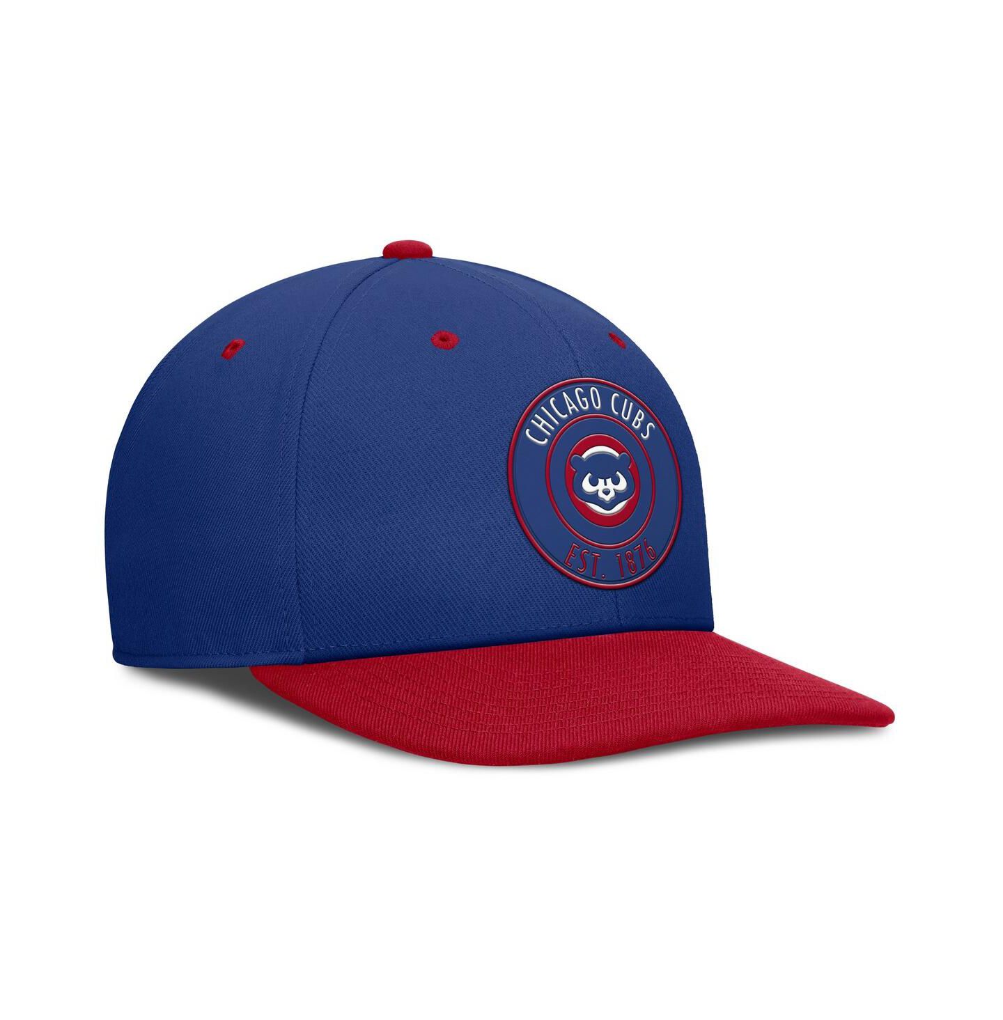 Мужская кепка Nike Royal/Red Chicago Cubs Cooperstown Collection Pro Dri-FIT Snapback Hat — фото 3