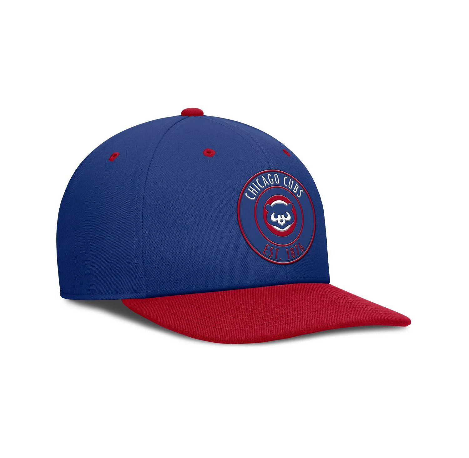 Men's Royal/Red Chicago Cubs Cooperstown Collection Pro Dri-FIT Snapback Hat