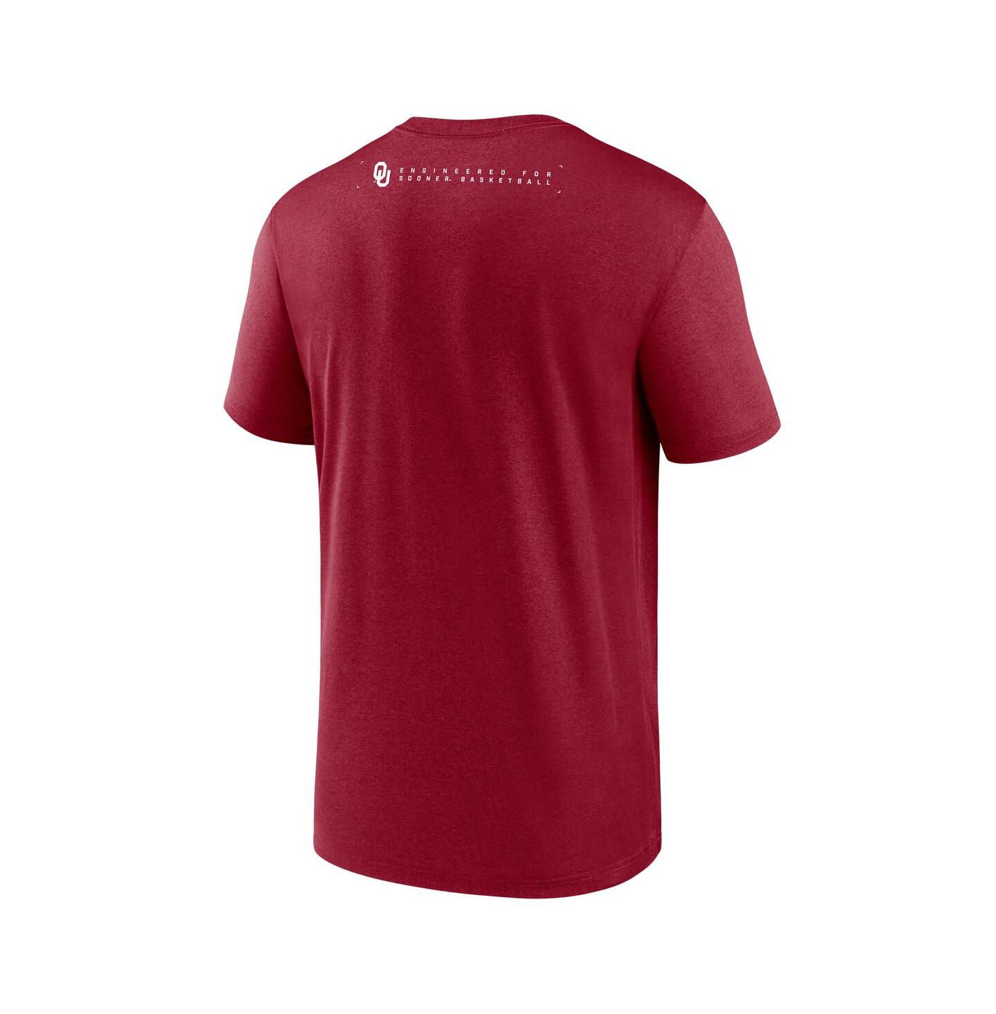 Мужская футболка Jordan Crimson Oklahoma Sooners 2025 Courtside Basketball Legend Dri-FIT — фото 3