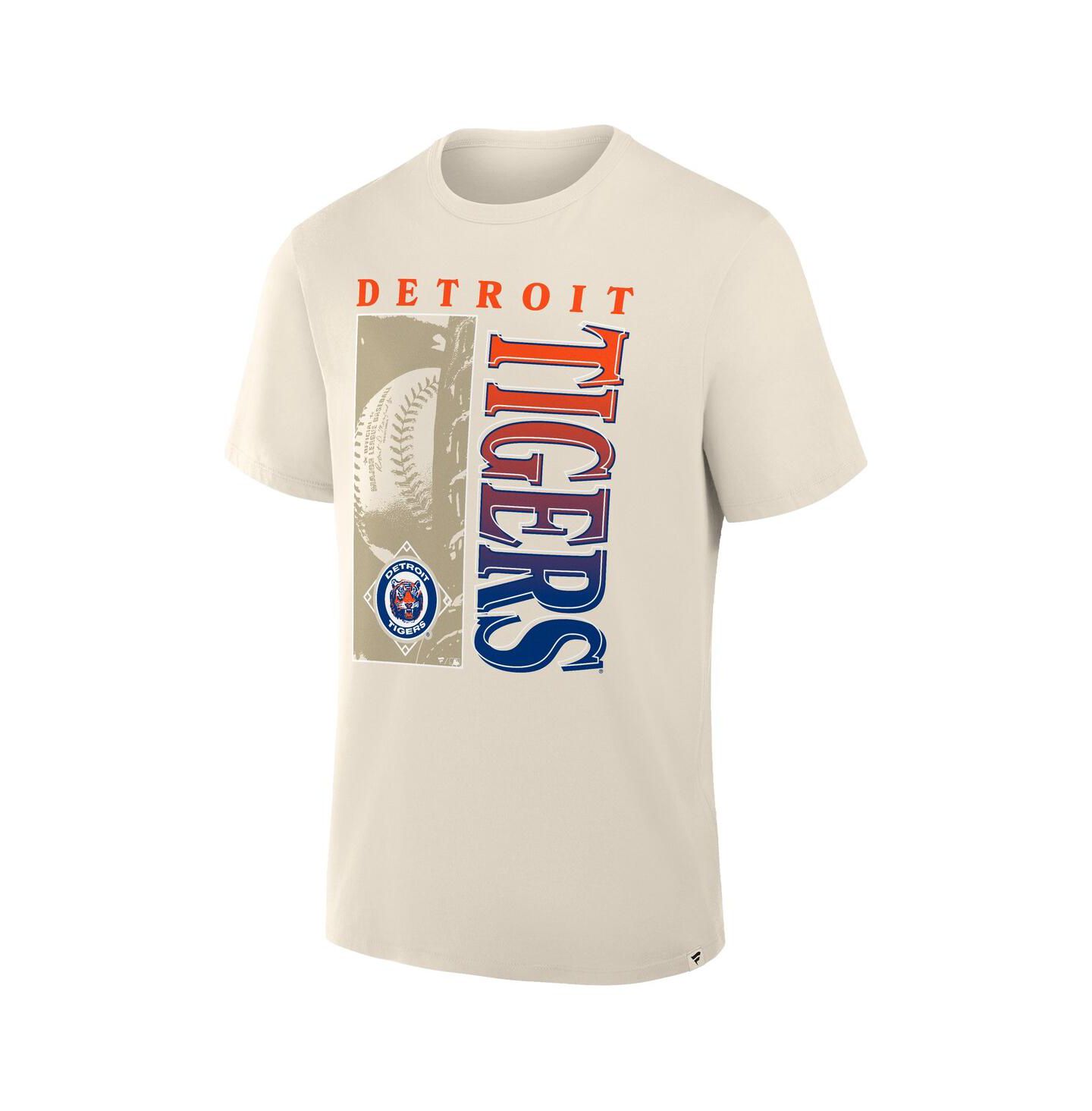 Мужская футболка Fanatics Cream Detroit Tigers Legacy — фото 2