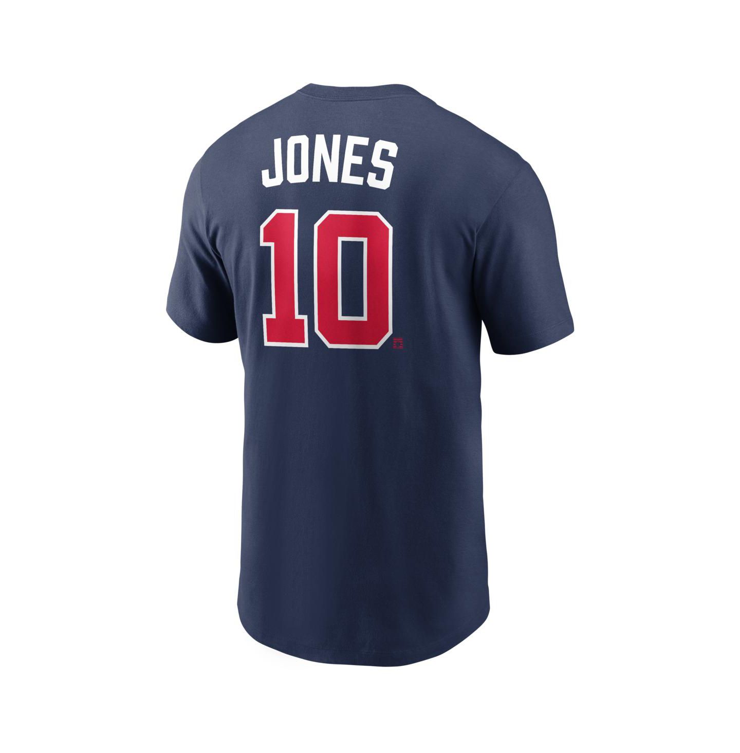 Мужская футболка Nike Chipper Jones Navy Atlanta Braves Cooperstown Collection Name & Number — фото 3
