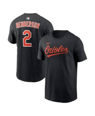 Men's Gunnar Henderson Black Baltimore Orioles Name & Number T-Shirt
