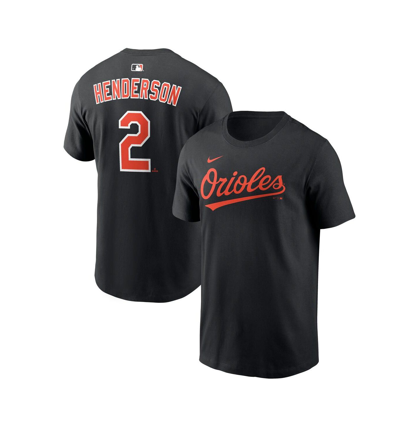Мужская футболка Nike Gunnar Henderson Black Baltimore Orioles Name & Number — фото 1