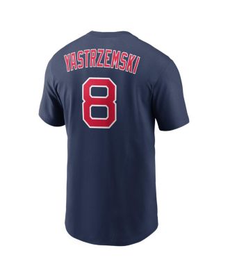Men's Carl Yastrzemski Navy Boston Red Sox Cooperstown Collection Name & Number T-Shirt