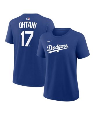 Women's Shohei Ohtani Royal Los Angeles Dodgers Name Number T-Shirt
