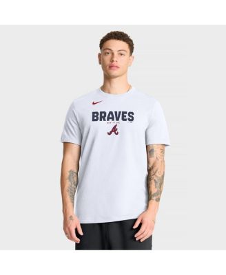 Men's White Atlanta Braves Bold Team Name T-Shirt