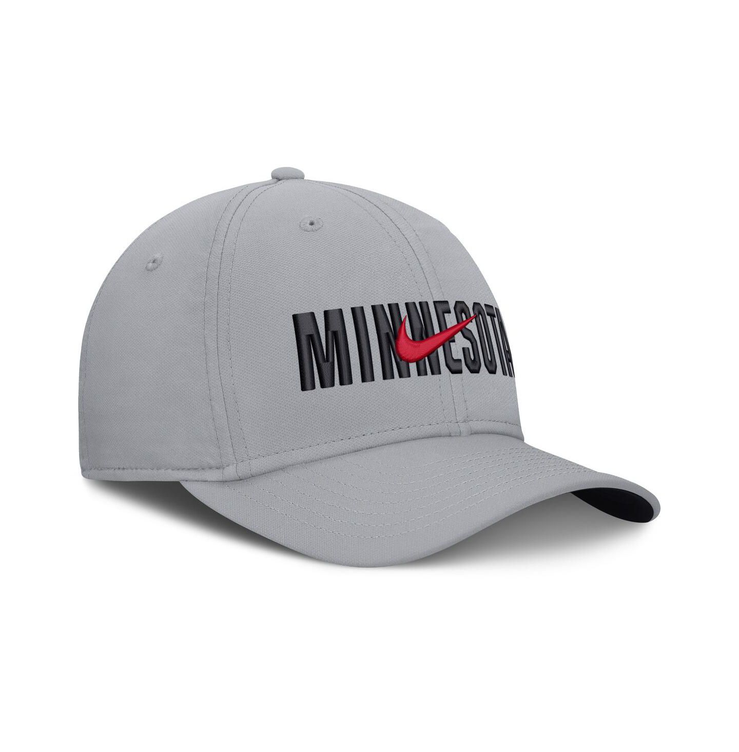 Мужская кепка Nike Gray Minnesota Twins Primetime Dri-FIT Rise Bozz Flex Hat — фото 3