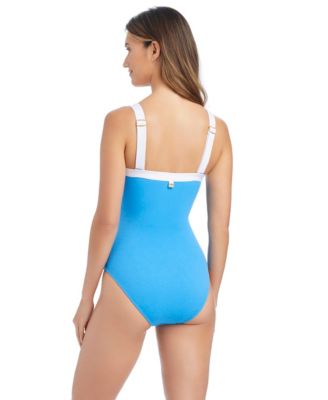 Women's I'm With The Band Square-Neck One-Piece Swimsuit