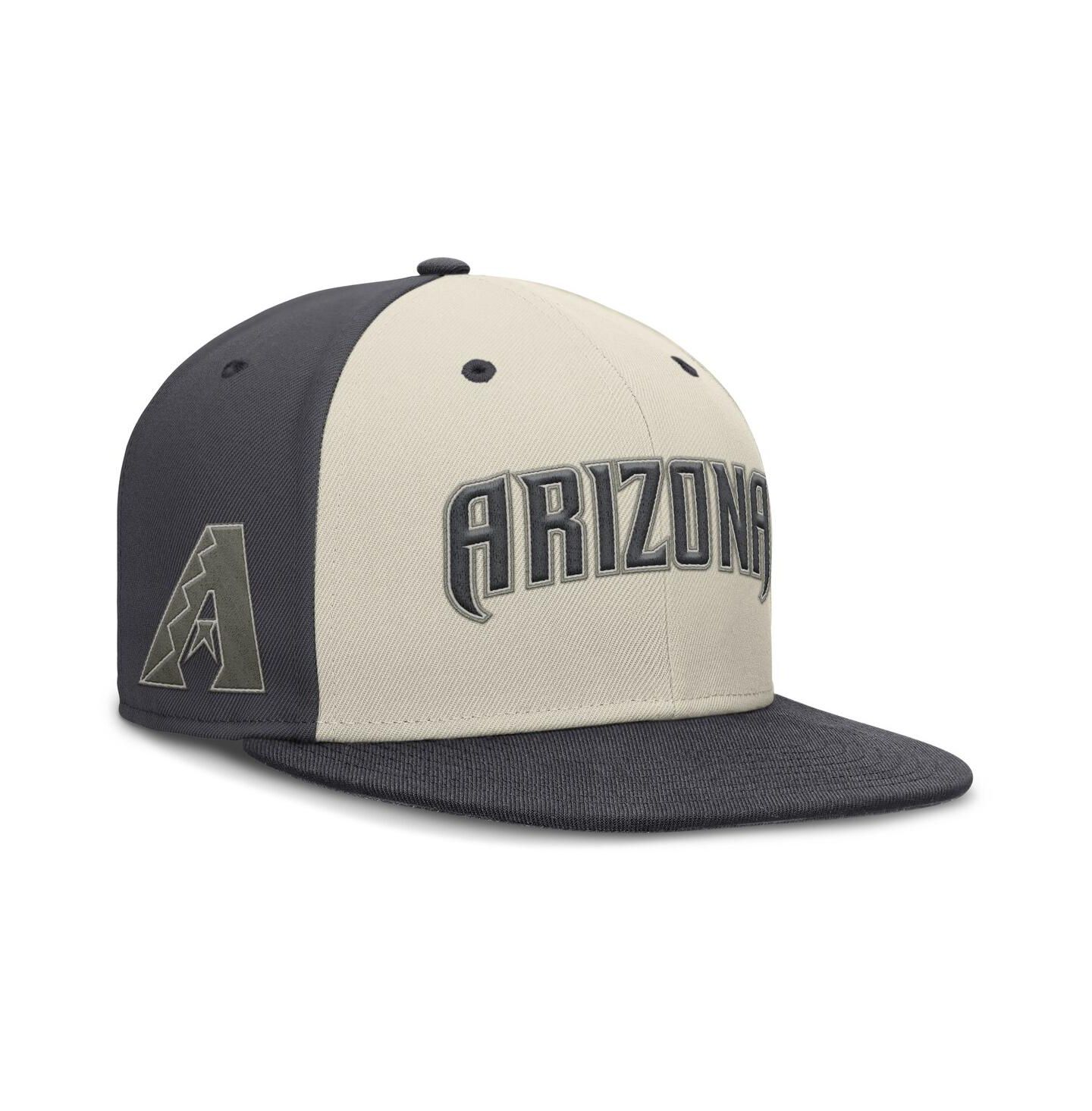 Мужская кепка Nike Cream Arizona Diamondbacks Dri-FIT True Fitted Hat — фото 1