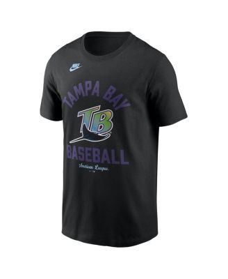Men's Black Tampa Bay Rays Cooperstown Collection T-Shirt