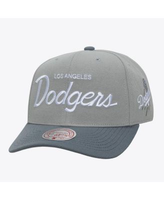 Men's Gray Los Angeles Dodgers Thunderstorm Head Coach Pro-Crown Adjustable Hat