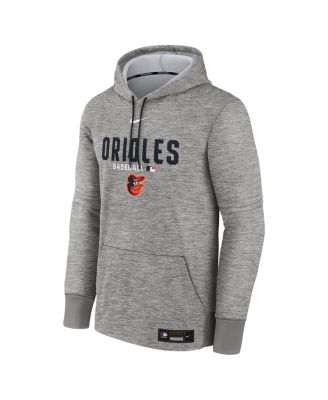 Men's Heather Charcoal Baltimore Orioles Authentic Collection Therma-FIT Hoodie