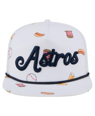 Men's White Houston Astros Team Cheer Rope 19TWENTY Adjustable Hat