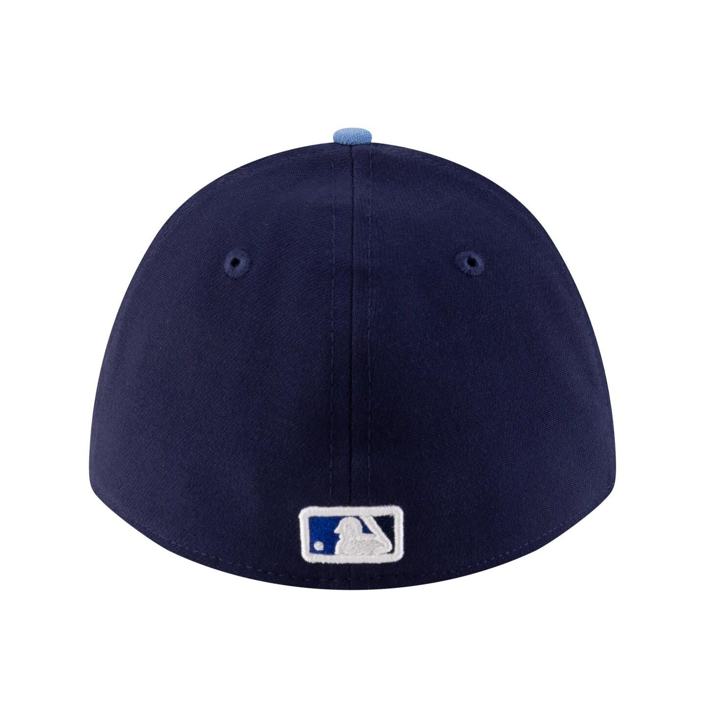 Мужская кепка New Era Navy Toronto Blue Jays Alternate Player Replica 39THIRTY M-Crown Flex Hat — фото 4