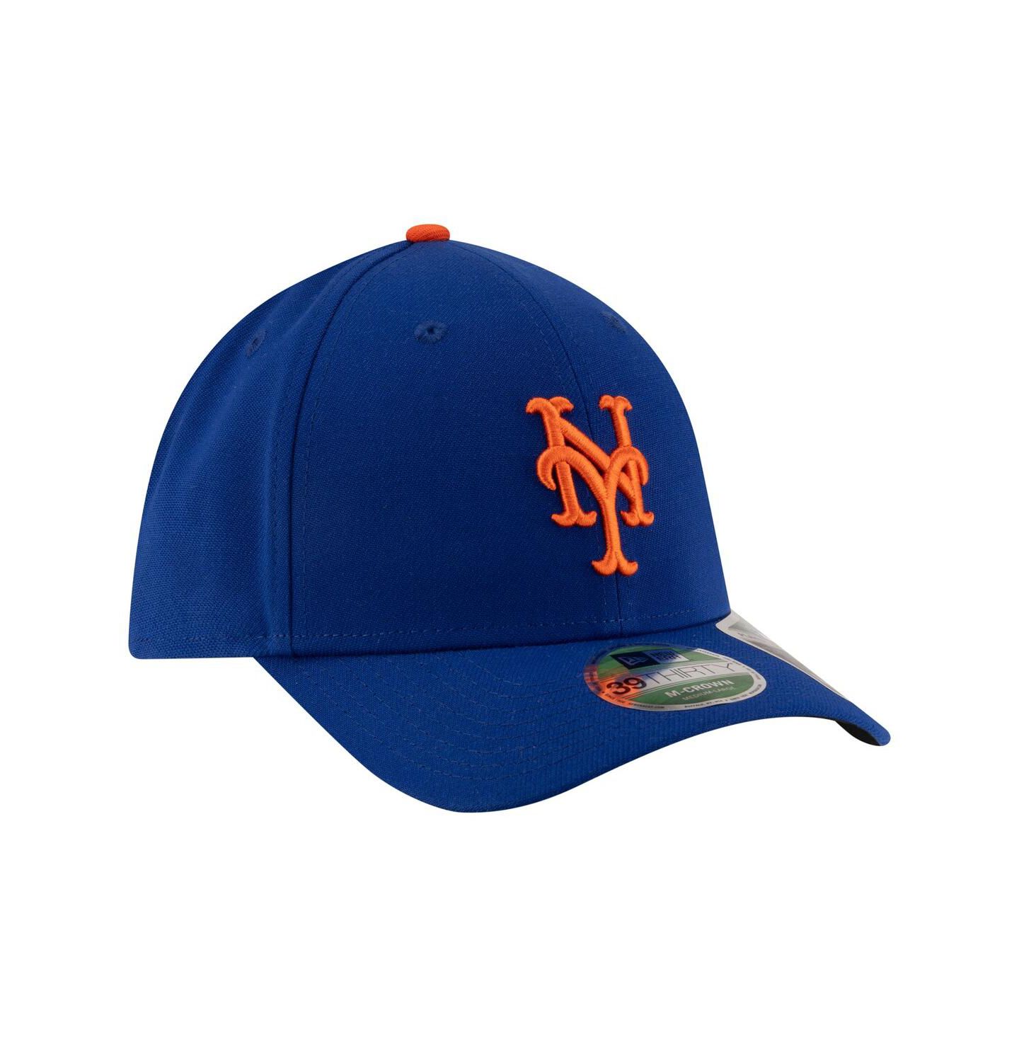 Мужская кепка New Era Royal New York Mets Player Replica 39THIRTY M-Crown Flex Hat — фото 3