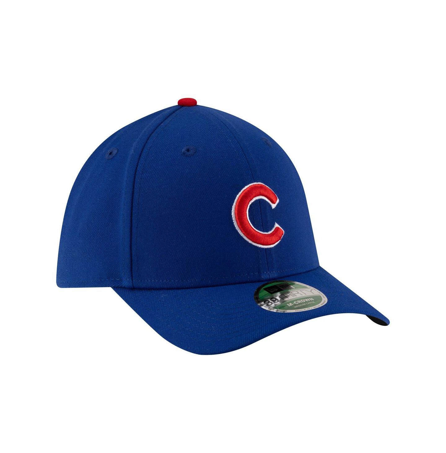 Мужская кепка New Era Royal Chicago Cubs Player Replica 39THIRTY M-Crown Flex Hat — фото 3