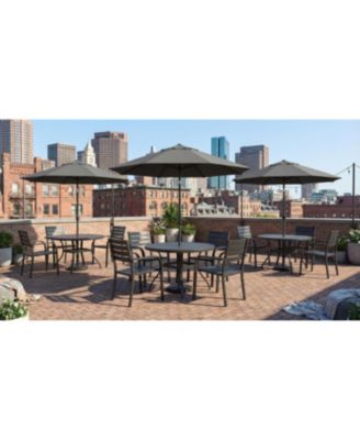 2-Piece Outdoor Dining Chair Set, Heavy-Duty Iron Frame with E-Coating, All-Weather Patio Chairs, Sandstone