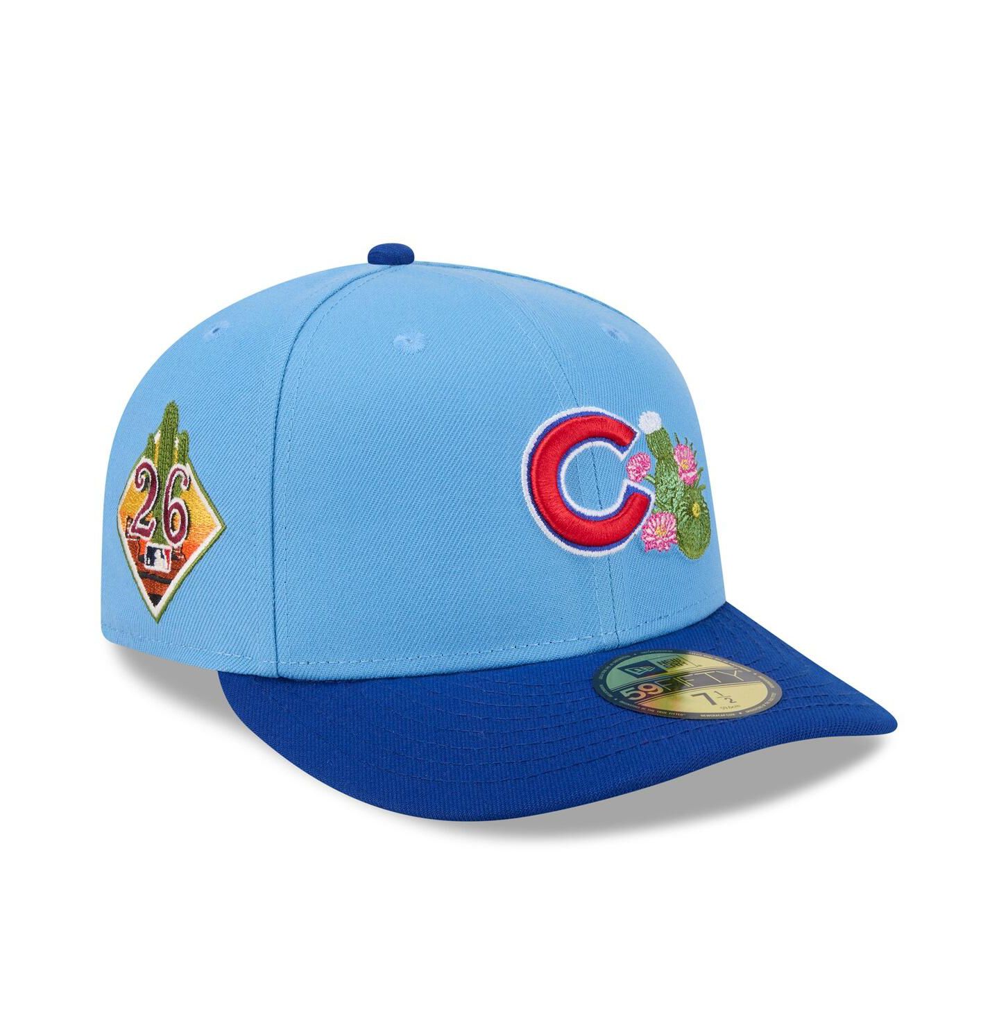 Мужская кепка New Era Light Blue/Royal Chicago Cubs 2026 Spring Training 59FIFTY Fitted Hat — фото 1