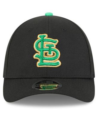 Men's Black St. Louis Cardinals 2026 St. Patrick's Day 39THIRTY Flex Hat