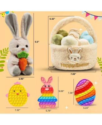 Easter Plush & Fidget Toy Gift Set, 4 Piece Set