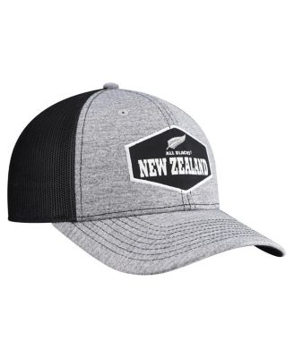 Men's Gray All Blacks Generic Mass Rodeo Patch Trucker Adjustable Hat