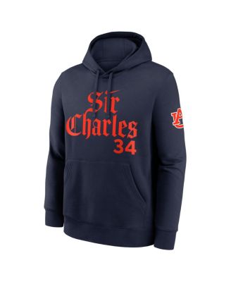 Men's Charles Barkley Navy Auburn Tigers Name Number Club Fleece Hoodie