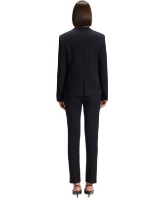 BOSS by Women's Crease-Resistant Herringbone Regular-Fit Blazer