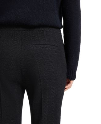 BOSS by Women's Crease-Resistant Herringbone Slim-Fit Pants