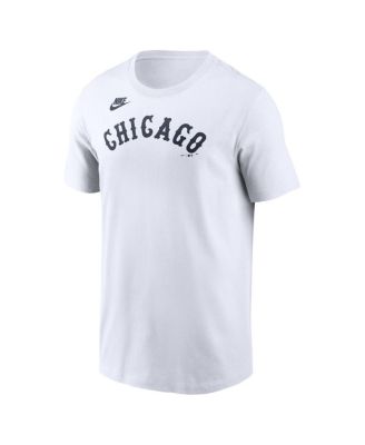 Men's White Chicago White Sox Cooperstown Collection Wordmark T-Shirt