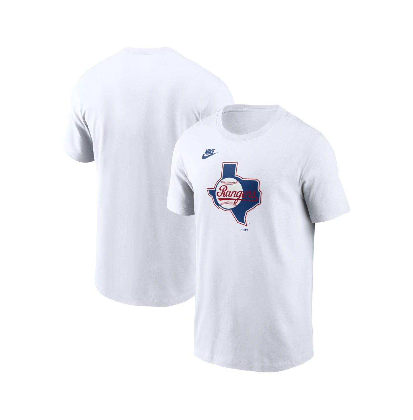 Мужская футболка Nike White Texas Rangers Cooperstown Collection Logo — фото 1