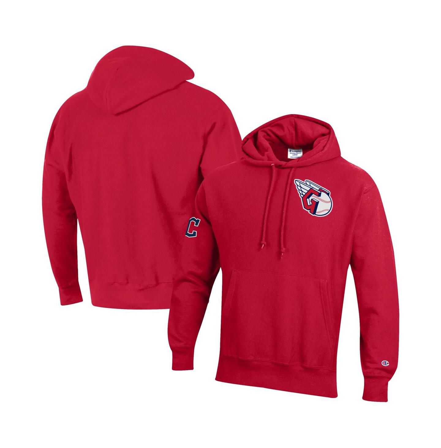 Мужское худи Champion Scarlet Cleveland Guardians Reverse Weave Chenille — фото 1
