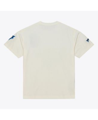 Men's Cream Minnesota Timberwolves Hardwood Classics Chainstitch Premium T-Shirt