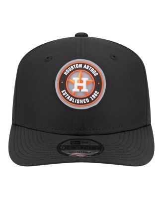 Men's Black Houston Astros Circle 9SEVENTY Adjustable Hat