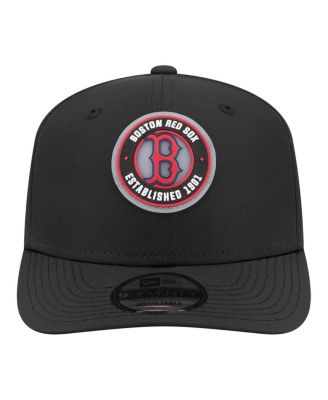 Men's Black Boston Red Sox Circle 9SEVENTY Adjustable Hat